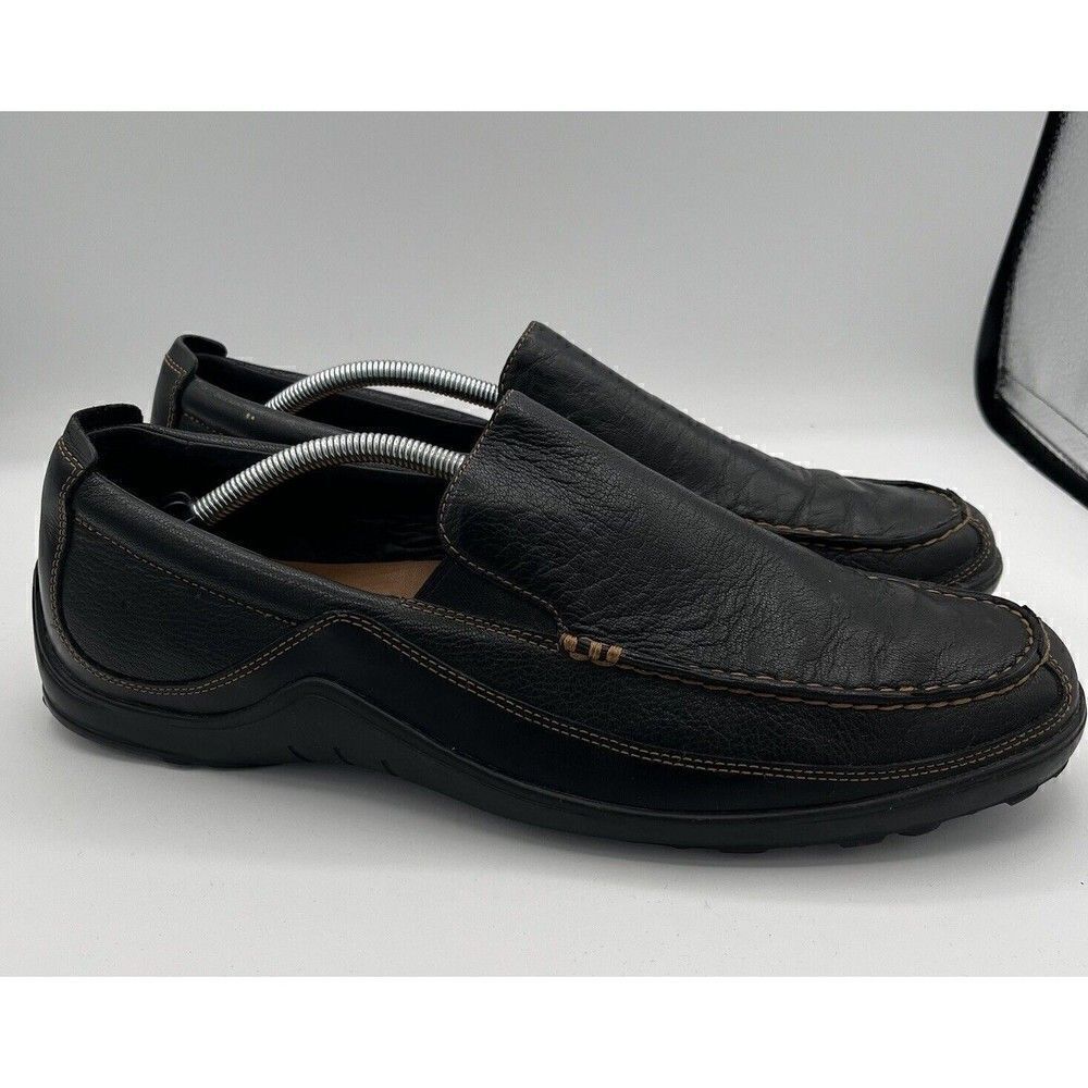 Cole Haan TUCKER VENETIAN Black Leather C03557 Mens Driving Loafer Shoes Sz 12 N